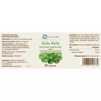 Caleido GOTU KOLA kivonat kapszula 60 db termékkép