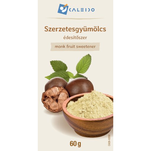 Caleido SZERZETESGYÜMÖLCS édesítőszer 60 g címke