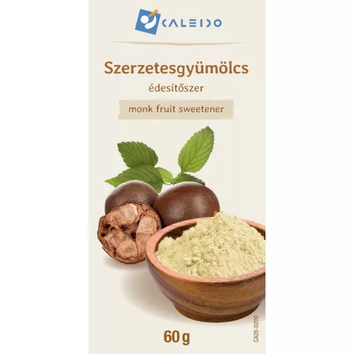 Caleido SZERZETESGYÜMÖLCS édesítőszer 60 g címke