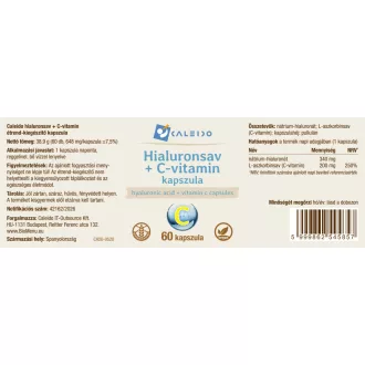 Caleido HIALURONSAV + C-VITAMIN kapszula 60 db termékkép
