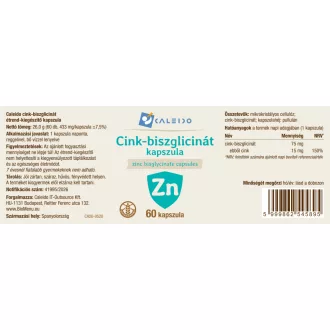 Caleido CINK-BISZGLICINÁT kapszula 60 db termékkép