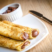 Gluténmentes tápiókás palacsinta házi csokikrémmel