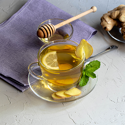 Mézes-gyömbéres moringa tea